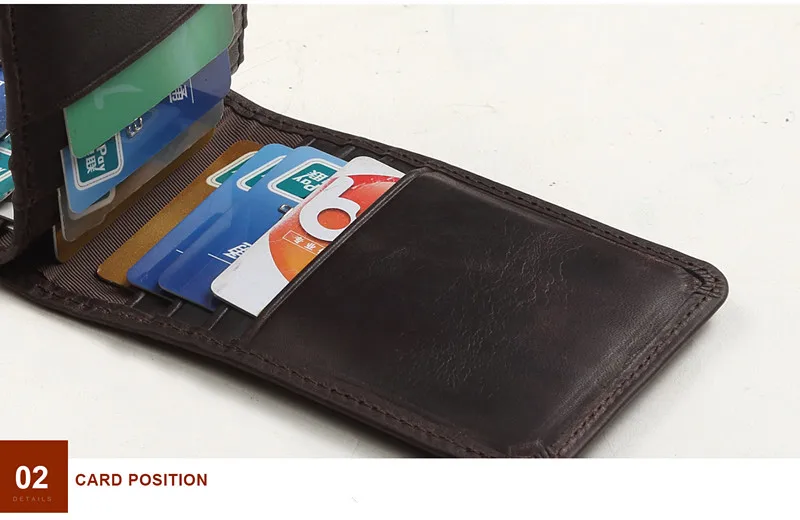 Top Layer Cow Leather RFID Cards Holder High-end Unisex Cards Case Retro Style Cards Holder