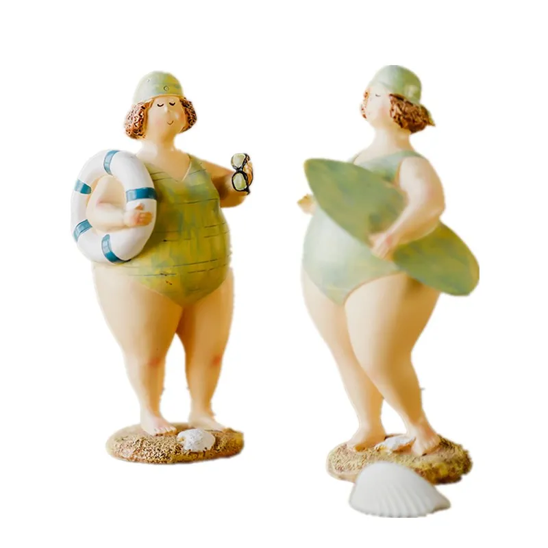 2 шт./компл. американская плавающая скульптура FAT LADY абстрактные фигурки для