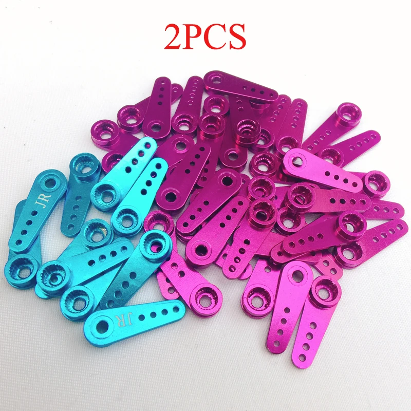 

2PCS Metal One Way Servo Arm 24T 25T CNC Aluminum Steering Gear Rocker Length 26.5mm Spare Parts for RC Boat Car Aircraft Model