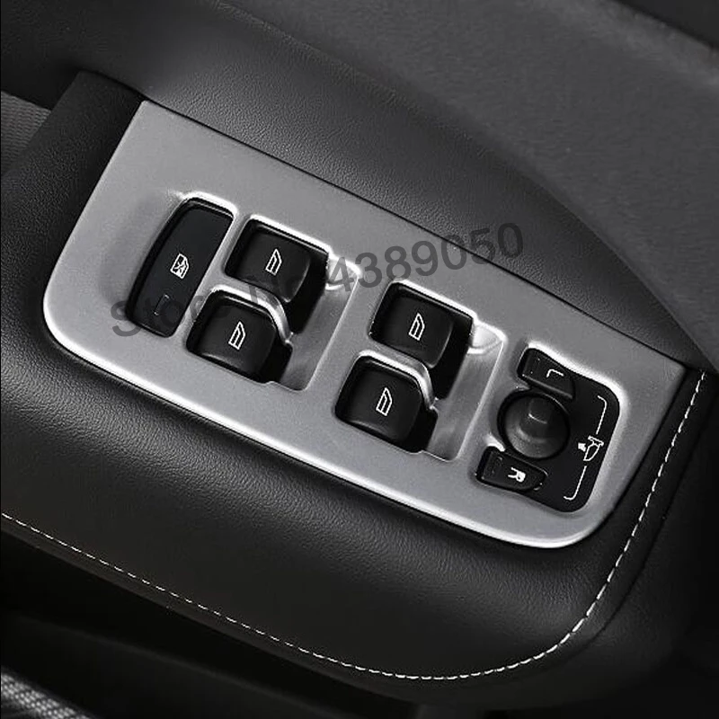 Для Volvo XC60 ABS Матовый Автомобиля дверных и оконных стекол подъемный переключатель, накладка, отделка, авто аксессуары для стайлинга автомобилей