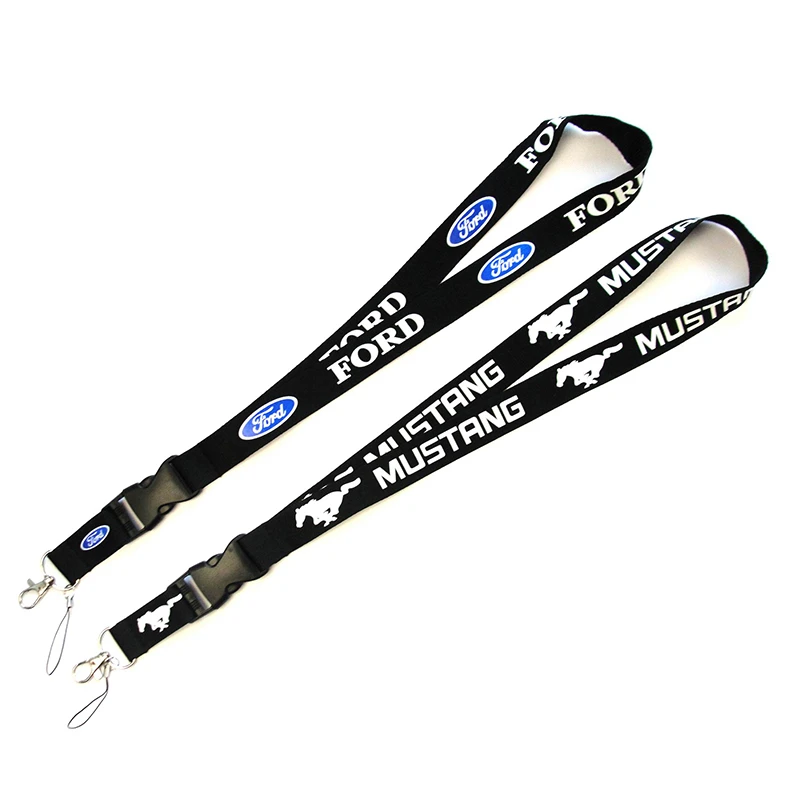 Thermal printing Removable buckle car lanyard Work sling keychain for Ford Mustang badge auto pendant men woman gift key rings | Автомобили