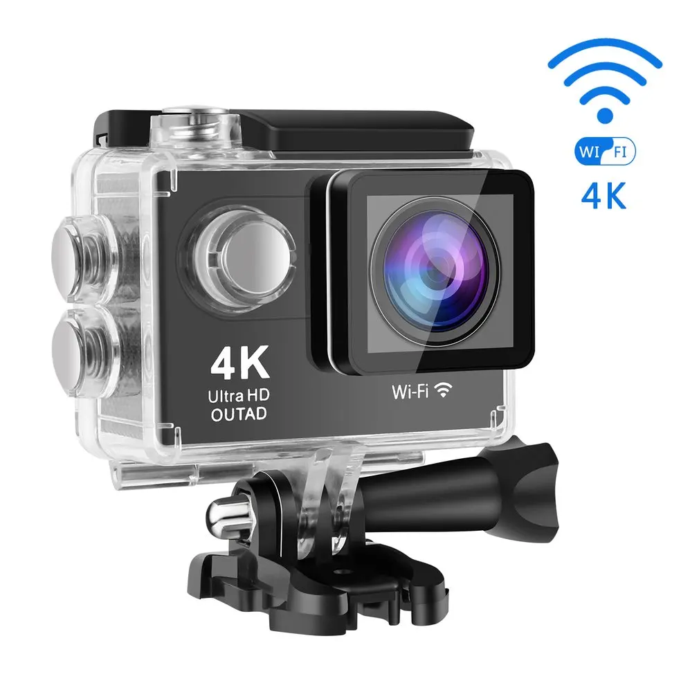 4K Ultra HD Wifi 30M Водонепроницаемая Экшн-камера 2 'LTPS lcd Спортивная камера 12,0 MP 170' Объектив Угол HDMI выход компактный