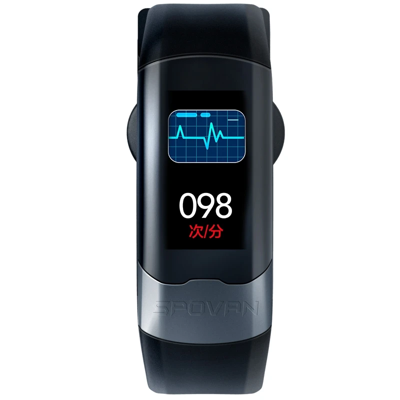 FFYY-Spovan ЭКГ спортивный смарт-браслет Usb мода датчик сердечного ритма браслет для фитнеса здоровое кровяное давление кислород