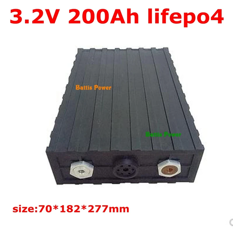 Большая Lifepo4 батарея 200ah ячейка Lifepo4 3,2 v 200ah литиевая батарея 3,2 v 200A для Lifepo4 Аккумуляторный блок Diy солнечной энергии автомобиля