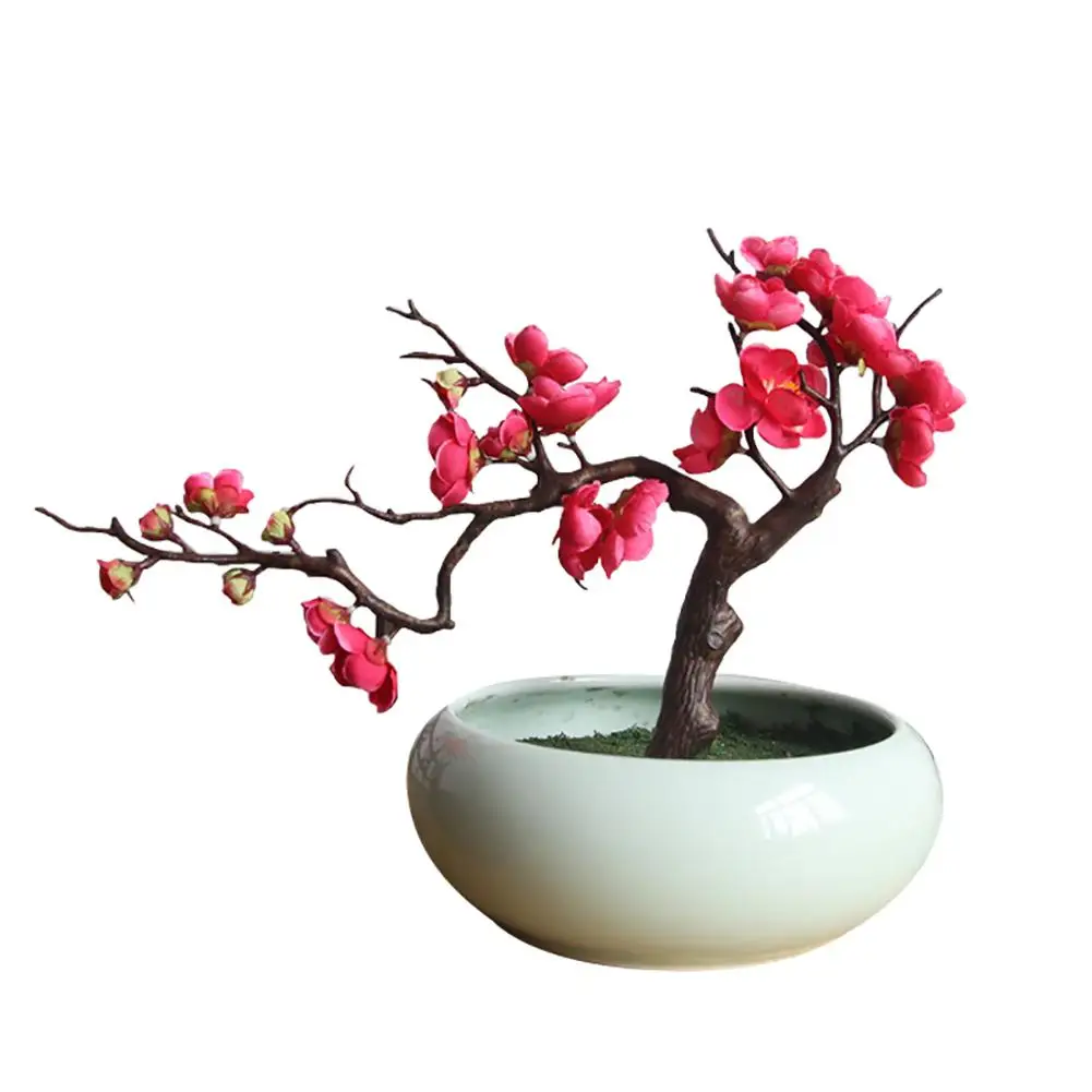 

Artificial Plum Blossom Fake Flower Photo Props Wedding Home Office Shop Decor high quality material realistic and durable