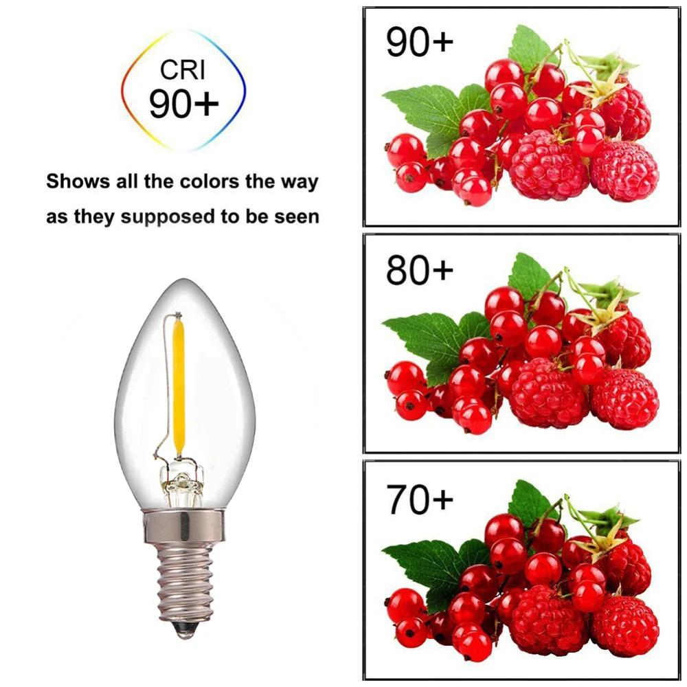 HC뉴 에디슨 필라멘트 전구 E14 LED 220V E12 디밍 가능 C7 C35 T20 G40 4W 6W 야간 조명 샹들리에 소금 라바 램프 앰플 교체용