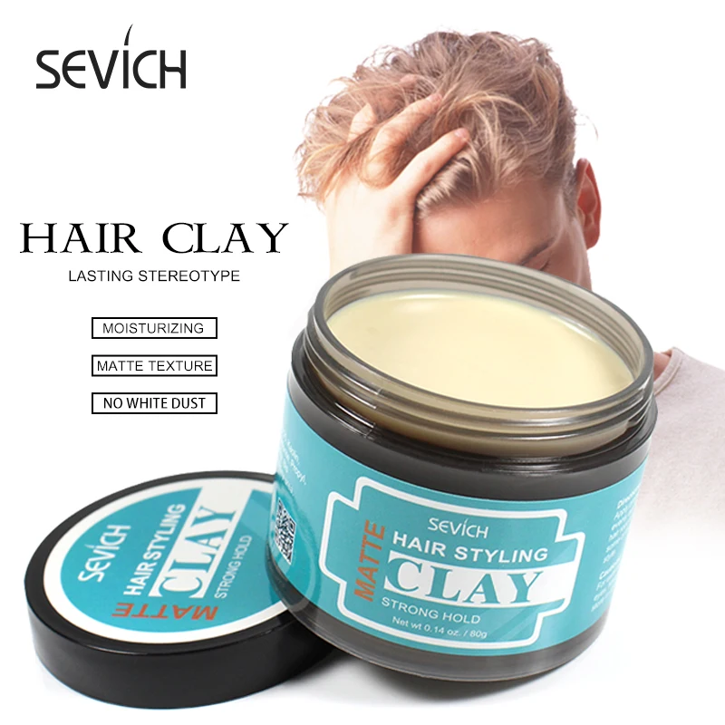 Sevich 80g Hair Styling Matte Hair Clay Lasting Stereotype Matte Clay Strong Hold Easy Wash Convenient Smooth 4pcs 3x40w 4in1 rgbw b eye led moving head clay paky zoom movinghead wash led mini beam light