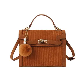 

Winter & Fall Fashion Matte Stripes Female Shoulder Bags Personality Versatile Handbag Popular Crossbody Bags for Women 2020