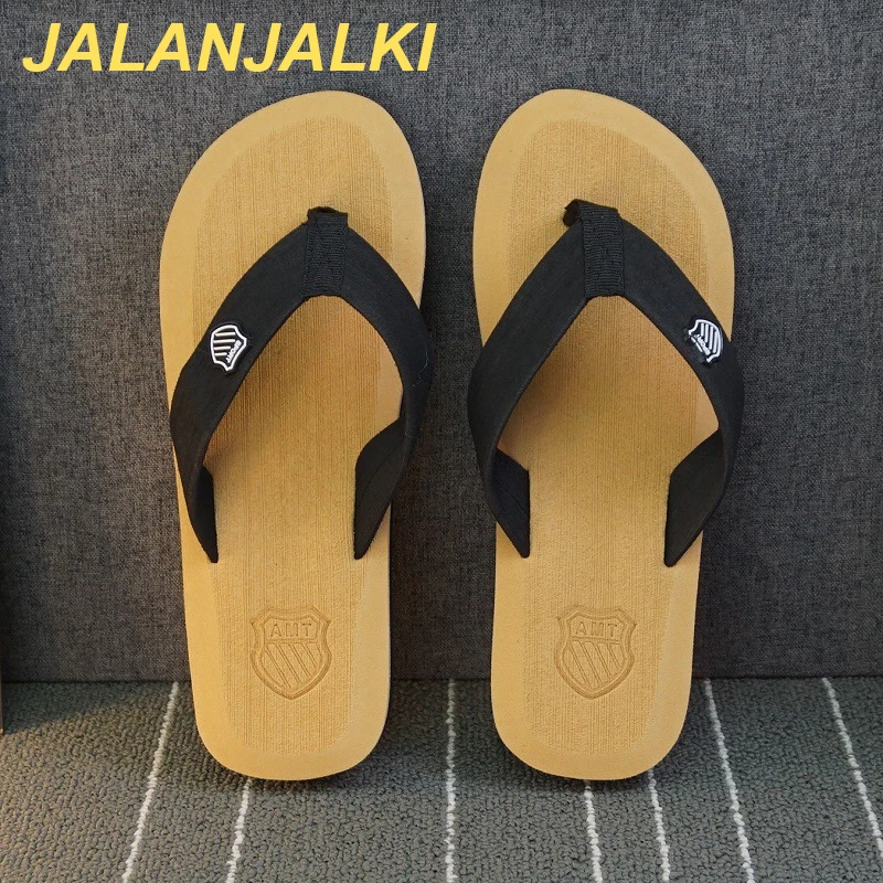 JALANJALKI NOVEDAD DE VERANO llegada hombres zapatillas Anti-Skid de la playa al aire libre sandalias de blando con peso ligero de Flip-Flops