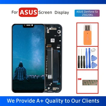

100% Tested 6.2" LCD Display for ASUS Zenfone 5z ZS620KL Display with Touch Screen Digitizer Assembly Frame Replacement Parts