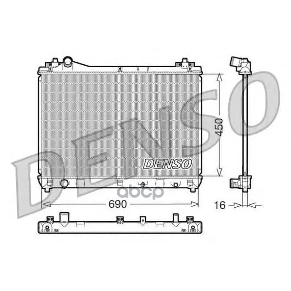 Радиатор Системы Охлаждения Denso арт. DRM47011