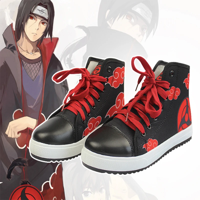 アニメ靴ナルト暁うちはイタチコスプレスポーツスニーカースポーツ靴アスレチックカジメンズ 女性 Men S Casual Shoes Aliexpress