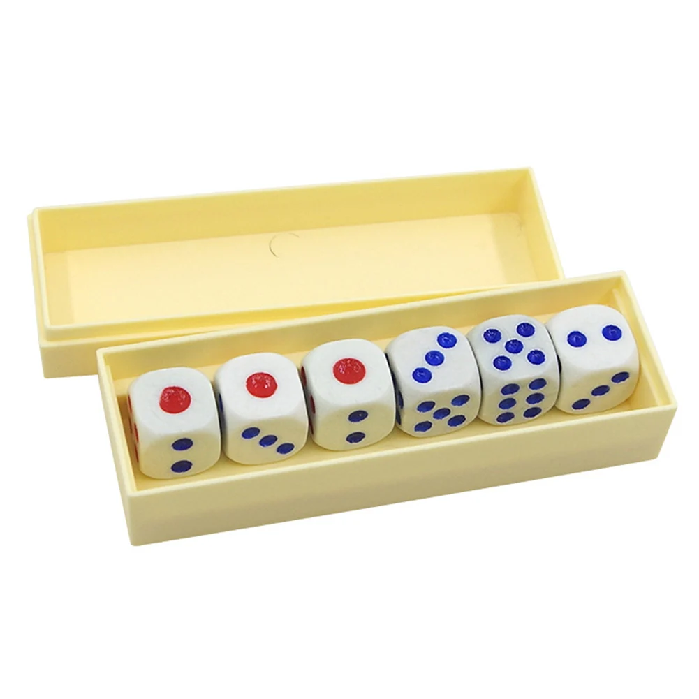 Шестигранные штамповающие игральные кости в рулоне коробочка для