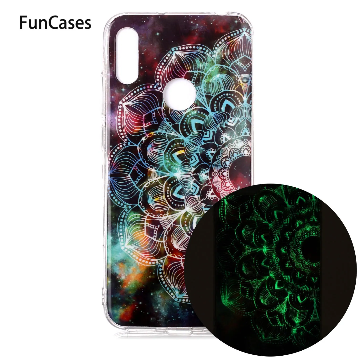 Pelindung Case untuk Carcaso Huawei Y6 2019 Bright Lembut TPU Cover S Penutup Belakang Huawei Telefon Kehormatan 8A Y6 Perdana 2019 Seluler