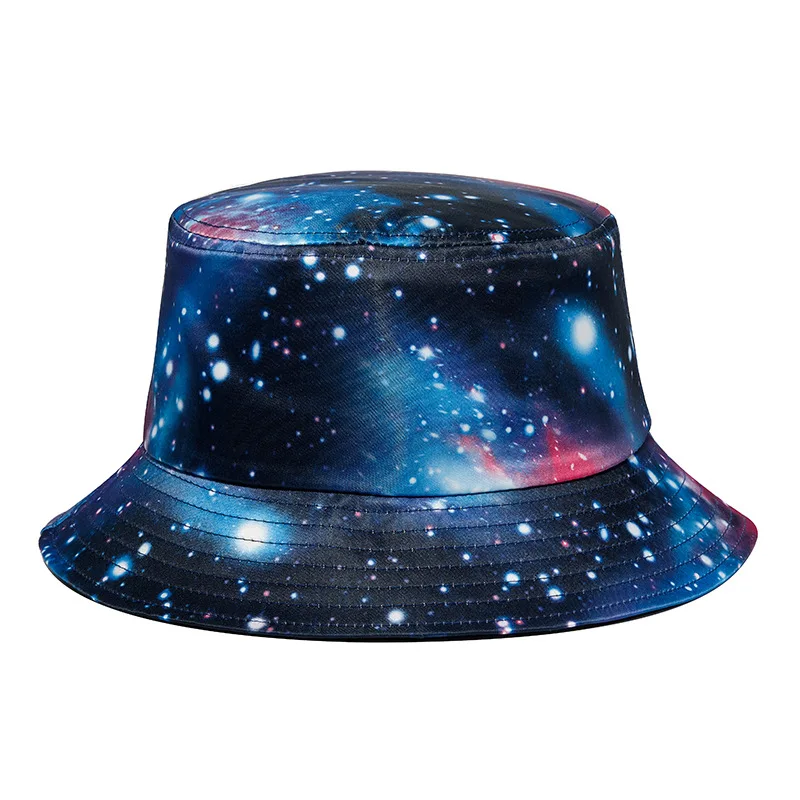 

Hat Men Women Summer Sun Beach UV Protection Blue Wide Brim Breathable Hiphop Bucket Hats Holiday Accessory For Teenagers