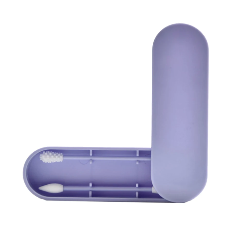 Blue 2 шт многоразовые ватные палочки, хлопковые очищающие Косметические палочки, хлопковые полотенца для новорожденных, слюнявчик, полотенце для кормления, J71 - Цвет: Blue