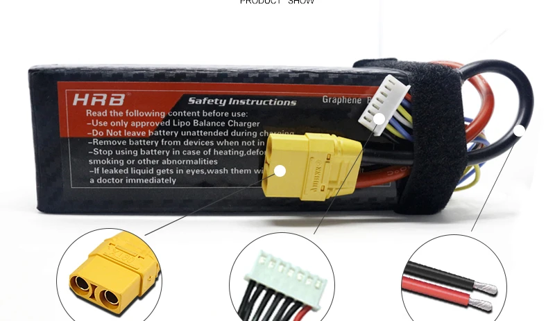 use only approved Lipo Balance Charger Do not leave battery unattended during ch Re