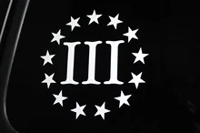 

For 3% 3 Percenter Sticker Vinyl Die Cut Decal 2nd Amendment NRA ChooseSize V309 Car Styling