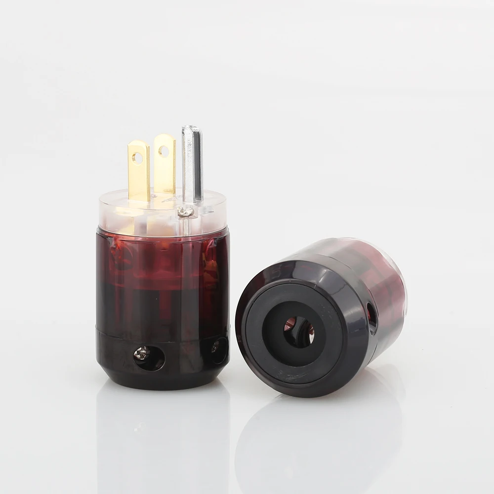 Pair P 079 IEC + P079 24k позолоченная вилка стандарта США разъем питания Hifi DIY C079|power plug|us power