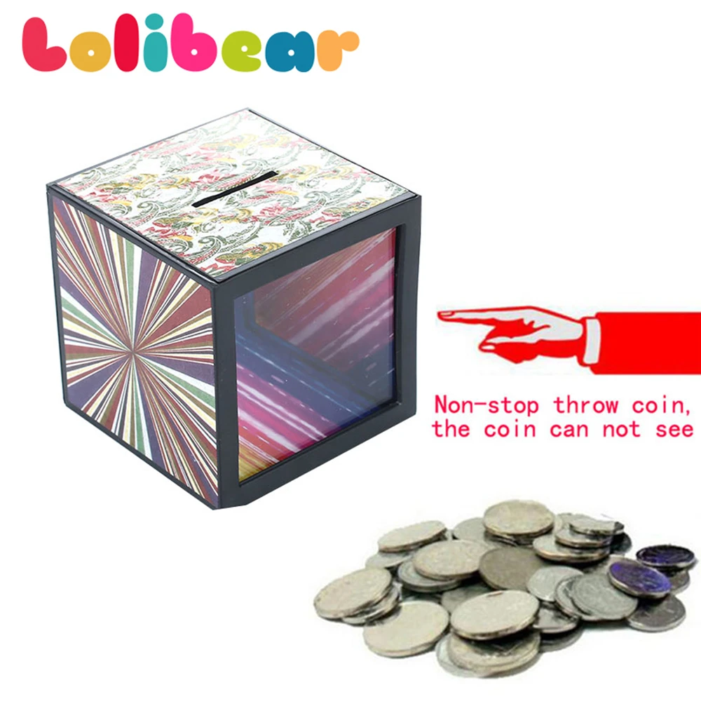 Money Box Magic Tricks Close Up Magia Piggy Bank Toys Mystery Box Magie Mentalism Illusion