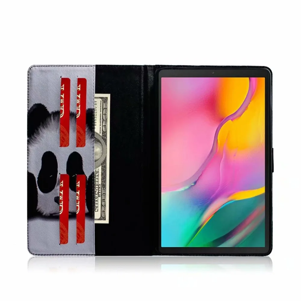 Чехол для планшета для Samsung Galaxy Tab A T510 T515 SM-T510 SM-T515 10,1 дюймов принципиально модные цветной рисунок кожаный чехол с подставкой+ подставка для ручек