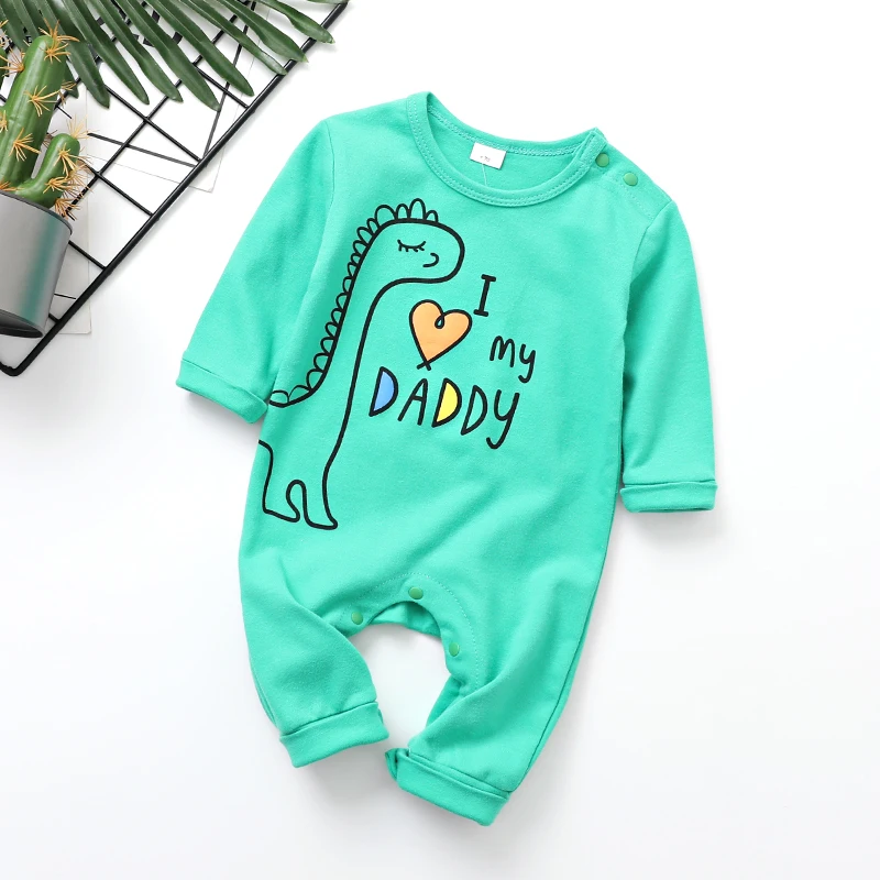 I love Mummy Daddy, комбинезон для новорожденных мальчиков и девочек, одежда с длинными рукавами, осенне-зимний детский комбинезон, милый комбинезон для младенцев