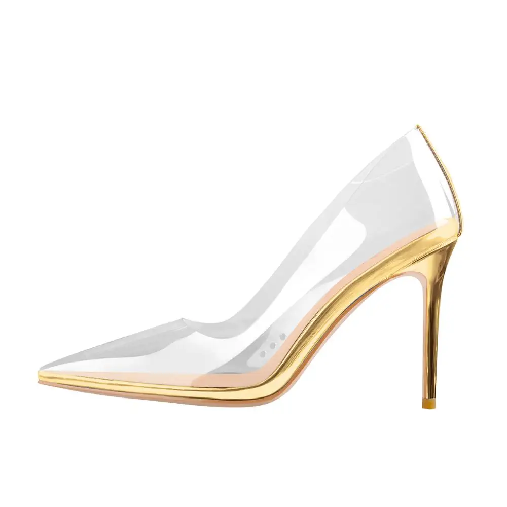 clear pointed toe sandals