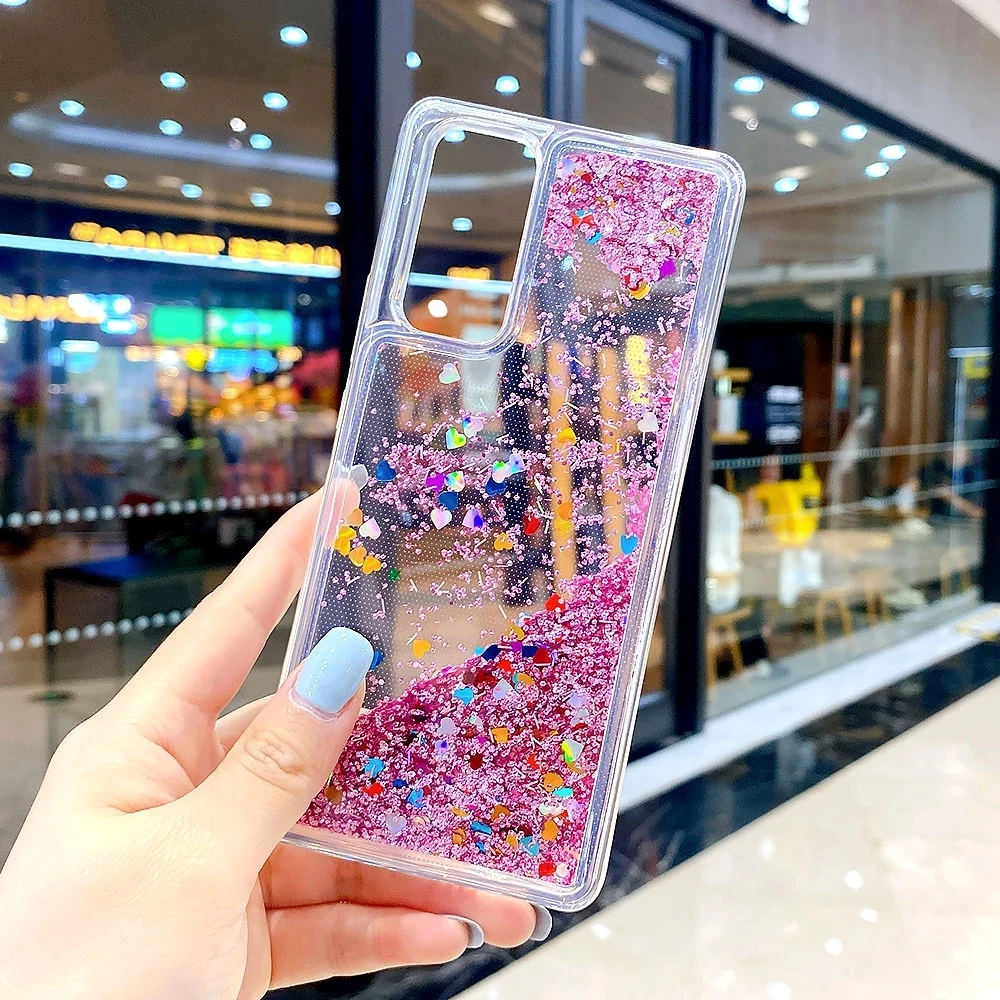 Glitter Liquid Quicksand TPU Silicone Phone Case For Xiaomi Poco M3 X 3 NFC Redmi 7A 8A 9A 9C Note 5 Plus 6 7 8 8T 9 9S Pro Max