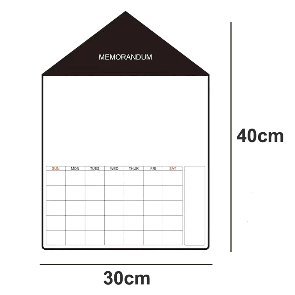 Магнитный дом дизайн календарная наклейка перезаписываемая работа обучение Еженедельный планировщик доска сообщений