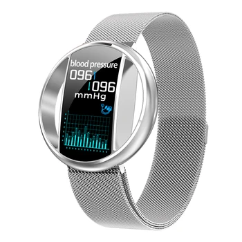

Women Smart Watch E99 Fashion Sport Watch Band Bracelet Heart Rate Sleeping Monitor Fitness IP67 Waterproof -Silver