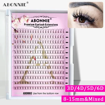 

Abonnie Large Premade Fans Lash Short Stem 3d/4d/5d/6d Beautiful Russian Fake Volume Eyelash Individual Natural Lash Faux Mink