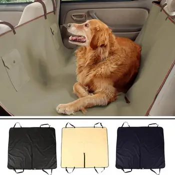 

Flax Waterproof Auto Car Rear Seat Pet Cushion Dog Cat Hammock Protector