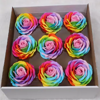 

Creative Simulatio· Colorful Rose Soap Fashion Soap Flower Scented Thick Petals Romantic Valentine's Gift Home Decoration88