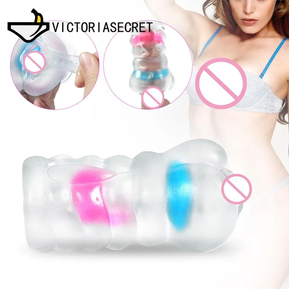 Soft Transparent silicone Sex Doll Male Masturbator 3D vagina Sex toys for men fake pussy licking sex toys for men masturbatings