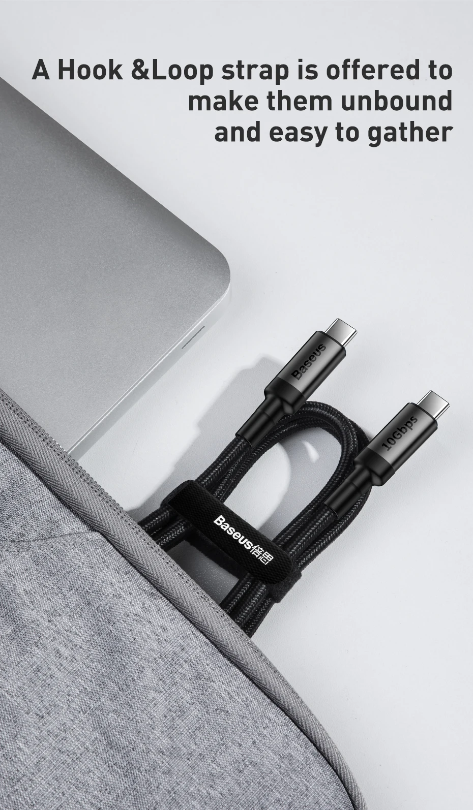Baseus Кабель USB 3,1 type-C-USB C для MacBook 100 Вт PD Quick Charge 4,0 3,0 для samsung Note 10 S10 USBC USB-C шнур зарядного устройства
