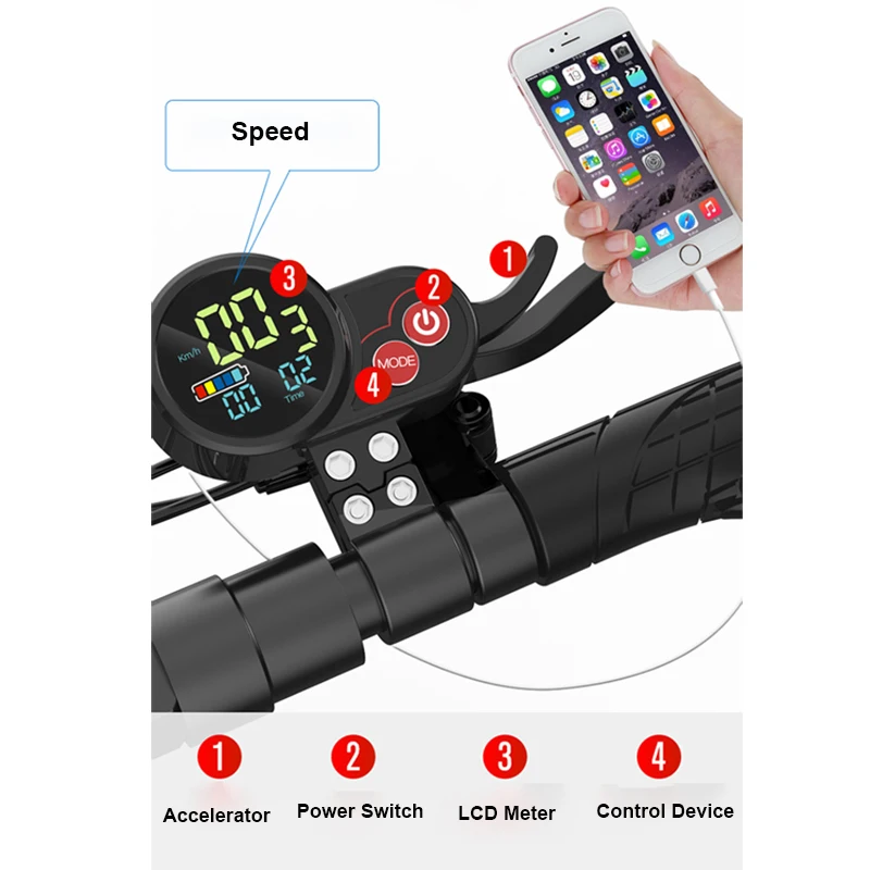 Cheap Electric Scooter With Li-ion Battery Foldable Lightweight High Speed Adult Commuting Rechargeable Motorized Patinete Electrico 4