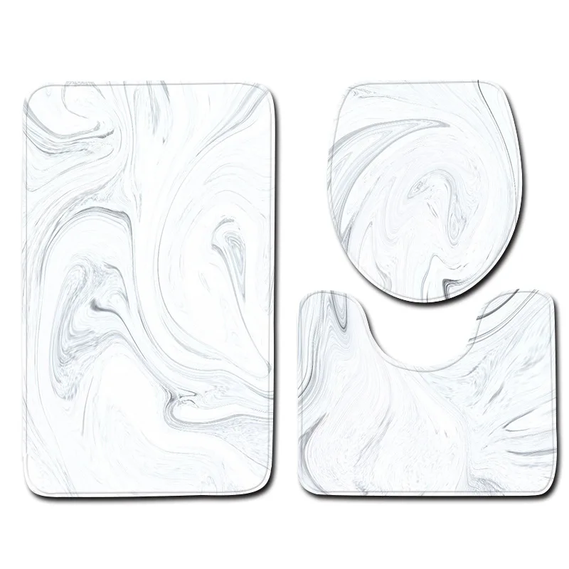 Мраморный декоративный узор three-кусок набор зимний набор для ванной праздничный от имени перекрестной границы сейчас поставка товаров