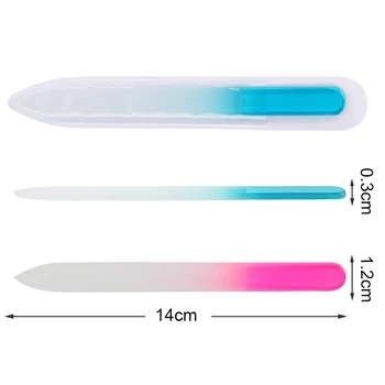

2PCS Glass Fingernail Files for Professional Manicure Nail Care Crystal file File for Women Perfect Choice from Nail Accessories