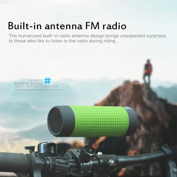 

Portable Bluetooth Speaker Outdoor Bicycle Speaker Waterproof Wireless Speaker Support TF Card Flashlight Bike Mount