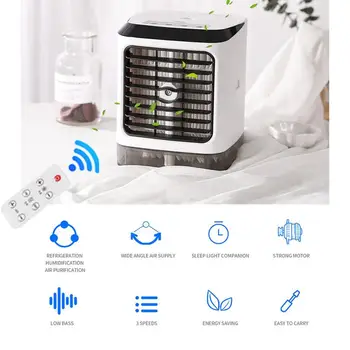 

1PC Air Conditioner Desktop Air Conditioning With Remote Control Air Cooler Fan Humidifier Mini Air Cooling Fan