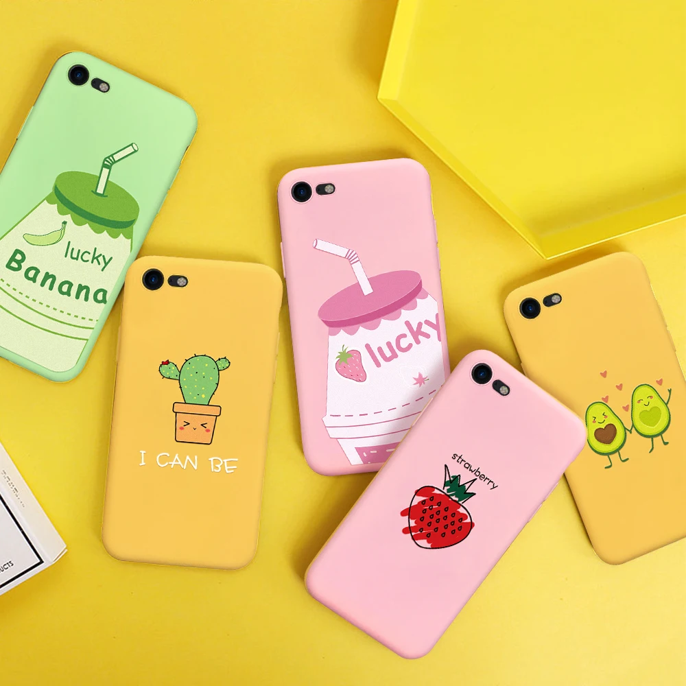 Cute Cartoon Protective Phone Case For Iphone 8 7 6 6s Plus 5 5s Se Soft Tpu Case For Iphone Xs Max X 11 Xr Silicone Cover Coque Phone Case Covers Aliexpress