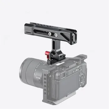 

Universal Camera Cage Slide Handle Grip with 1/4 and 3/8 thread Cold Shoe Mount Camera Cage Sliding Handle External Adapter