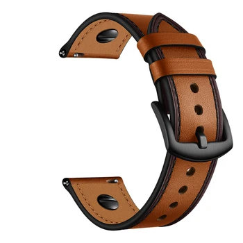 

BEAFIRY Genuine leather Watch Band 22mm for huawei samsung Watch Straps Watchband Crazy Horse Brown Black Wine Red for Men Women