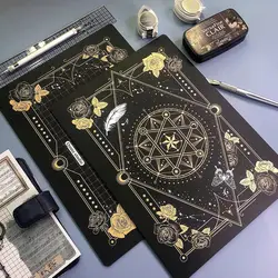 Tapis de découpe magique, tampon en caoutchouc, outil de calcul à la main A4, papier noir or de grande valeur, sculpture d'art, collage, tapis d'écriture artisanal 