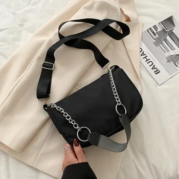 

2020 summer new net red niche design bag female nylon armpit bag high-quality single shoulder portable chain bag