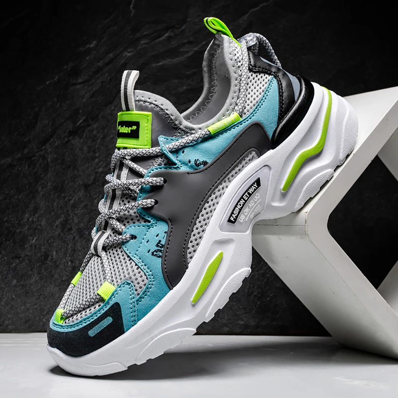

Fashion Thick-soled Sneakers Men Height Increasing Men's Casual Shoes Platform Trend Brand Luxury Sports Trainers Hip Pop Shoes