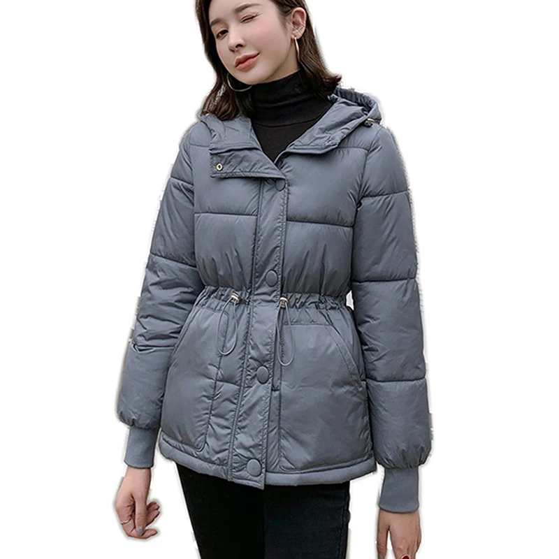 

2019 Women Down Jacket Plus Size Womens Parkas Thicken Outerwear hooded Winter Coat Loose Female Jacket Cotton padded Parka