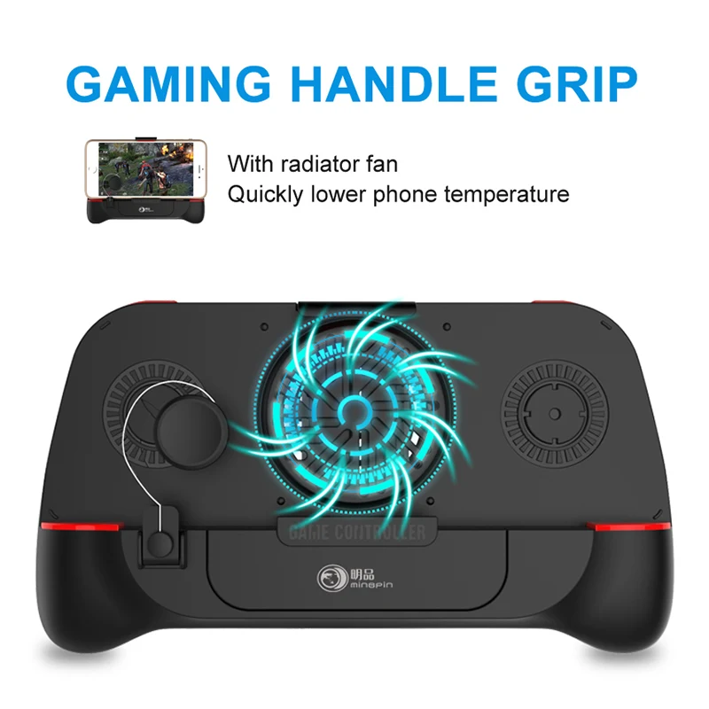  G2 Bluetooth PUBG Controller Gamepad L1R1 Trigger With Cooling Fan Game Joystick Grip Holder For IO