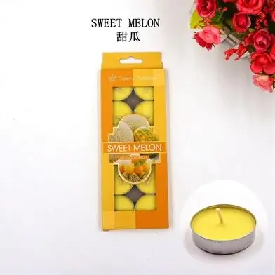 10 шт./компл. Романтический ароматерапия Декоративные Свечи tealight непригорающий бездымный противень масло свечи для дома вечерние свадебные украшения - Цвет: H