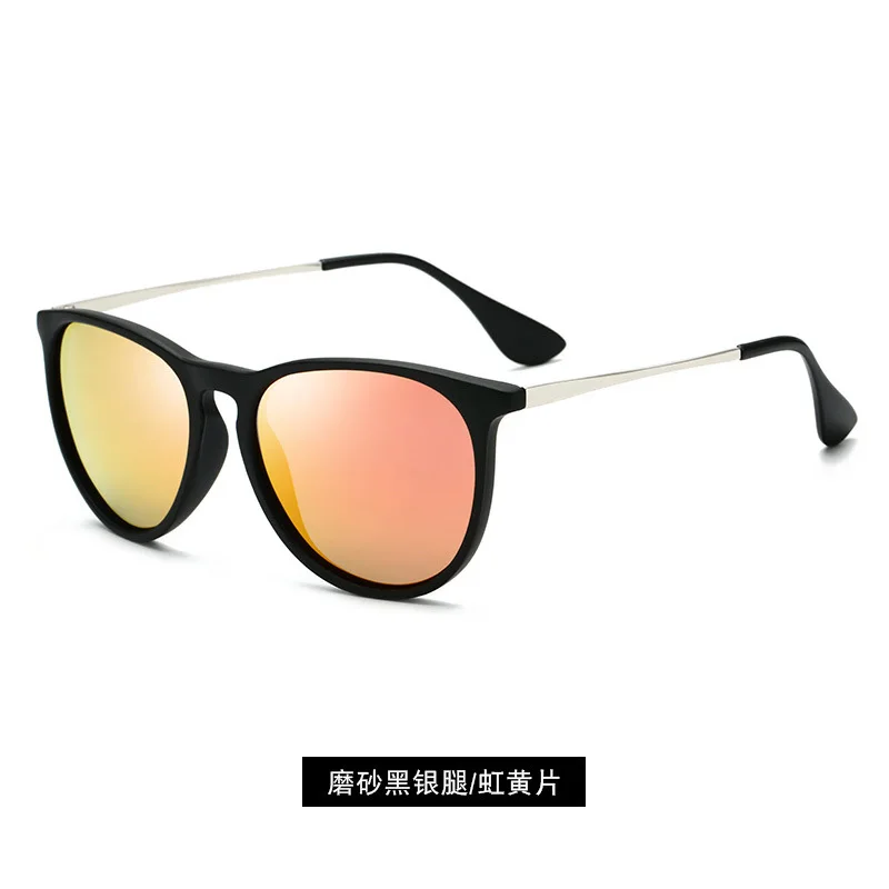 Модные ретро классические металлические круглые поляризованные солнцезащитные очки для мужчин и женщин роскошные высококачественные винтажные зеркальные солнцезащитные очки UV400 - Цвет линз: 2